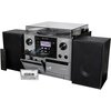 Wieża SOUNDMASTER MCD5600SW Srebrny Bluetooth, DAB+/FM, Wejście USB, Gramofon, Podwójna kaseta Odtwarzacz płyt CD