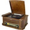 Gramofon SOUNDMASTER NR560 Drewno Manualny, USB, Wbudowane głośniki, Prędkość odtw. 33/45/78  obr./min