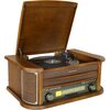 Gramofon SOUNDMASTER NR560 Drewno Manualny, USB, Wbudowane głośniki, Prędkość odtw. 33/45/78  obr./min Prędkość obrotowa [RPM] 33