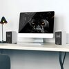 Aktywne,Podstawkowe kolumny głośnikowe LAUDBERG XS1W Biały (2 szt.), BT, USB, DSP, HDMI ARC Technologia Aktywne