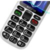 Na zdjęciu widoczna jest część telefonu z dużymi, wyraźnymi przyciskami numerycznymi oraz przyciskami do odbierania i kończenia połączeń. Na ekranie telefonu znajduje się logo "ALIGATOR".