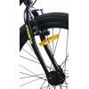 Rower młodzieżowy INDIANA Falcon 24 cale Czarno-zielony Rama Stalowa, 11"