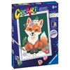 Malowanie po numerach RAVENSBURGER CreArt Lis z kwiatami 23725 Poziom trudności 3