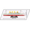 Klocki plastikowe COBI Historical Collection Great War H.M.H.S. Britannic COBI-1681 Waga z opakowaniem [g] 691