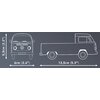 Klocki plastikowe COBI Cars T2A Volkswagen Pritschenwagen COBI-24618 Liczba elementów [szt] 151