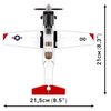 Klocki plastikowe COBI Action Town Beechcraft T-6 Texan II COBI-26625 Rodzaj Klocki konstrukcyjne