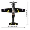 Klocki plastikowe COBI Action Town Beechcraft T-6 Texan II COBI-26626 Płeć Chłopiec