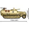 Klocki plastikowe COBI Historical Collection World War II Half-Track Sd. Kfz. 251/10 COBI-3130 Wymiary opakowania [mm] 400 x 280 x 60