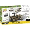 Klocki plastikowe COBI Historical Collection World War II Willys MB COBI-3133 Seria Historical Collection World War II