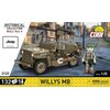 Klocki plastikowe COBI Historical Collection World War II Willys MB COBI-3133 Liczba elementów [szt] 132