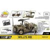 Klocki plastikowe COBI Historical Collection World War II Willys MB COBI-3133 Materiał Plastik
