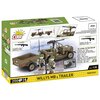 Klocki plastikowe COBI Historical Collection World War II Willys MB & Trailer COBI-3132 Seria Historical Collection World War II