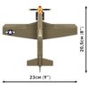 Klocki plastikowe COBI Historical Collection World War II Mustang P-51B COBI-5869 Rodzaj Klocki konstrukcyjne