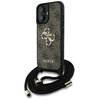 Etui GUESS 4G Big Logo Cord Stap Crossbody do Apple iPhone 16 Plus Brązowy