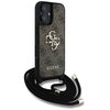 Etui GUESS 4G Big Logo Cord Stap Crossbody do Apple iPhone 16 Plus Brązowy Model telefonu iPhone 16 Plus