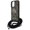 Etui GUESS 4G Big Logo Cord Stap Crossbody do Apple iPhone 16 Brązowy Dominujący kolor Brązowy