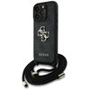 Etui GUESS 4G Big Logo Cord Stap Crossbody do Apple iPhone 16 Pro Max Czarny