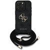 Etui GUESS 4G Big Logo Cord Stap Crossbody do Apple iPhone 16 Pro Max Czarny Seria telefonu iPhone