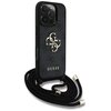 Etui GUESS 4G Big Logo Cord Stap Crossbody do Apple iPhone 16 Pro Max Czarny Model telefonu iPhone 16 Pro Max