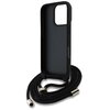 Etui GUESS 4G Big Logo Cord Stap Crossbody do Apple iPhone 16 Pro Max Czarny Typ Etui nakładka