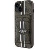Etui GUESS 4G Stripes MagSafe do Apple iPhone 15 Brązowy