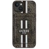 Etui GUESS 4G Stripes MagSafe do Apple iPhone 15 Brązowy Seria telefonu iPhone
