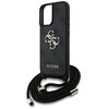 Etui GUESS 4G Big Logo Cord Stap Crossbody do Apple iPhone 16 Plus Czarny Dominujący kolor Czarny