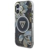 Etui GUESS Glitter Flowers Triangle Buttons MagSafe do Apple iPhone 16 Czarny Seria telefonu iPhone