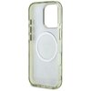 Etui GUESS Glitter Flowers Triangle Buttons MagSafe do Apple iPhone 16 Pro Max Zielony Gwarancja 24 miesiące