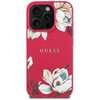 Etui GUESS Grained Printed Flower Pattern MagSafe do Apple iPhone 16 Pro Fuksja Model telefonu iPhone 16 Pro