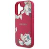 Etui GUESS Grained Printed Flower Pattern MagSafe do Apple iPhone 16 Fuksja Typ Etui nakładka