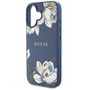 Etui GUESS Grained Printed Flower Pattern MagSafe do Apple iPhone 16 Niebieski Typ Etui nakładka