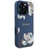 Etui GUESS Grained Printed Flower Pattern MagSafe do Apple iPhone 16 Pro Max Niebieski Kompatybilność Apple iPhone 16 Pro Max