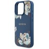 Etui GUESS Grained Printed Flower Pattern MagSafe do Apple iPhone 16 Pro Max Niebieski Typ Etui nakładka