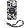 Etui GUESS Palm Trees Triangle Pearl Strap MagSafe do Apple iPhone 16 Pro Max Czarny Seria telefonu iPhone
