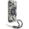 Etui GUESS Palm Trees Triangle Pearl Strap MagSafe do Apple iPhone 16 Pro Max Czarny Model telefonu iPhone 16 Pro Max