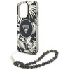 Etui GUESS Palm Trees Triangle Pearl Strap MagSafe do Apple iPhone 16 Pro Max Czarny Dominujący kolor Czarny