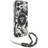 Etui GUESS Palm Trees Triangle Pearl Strap MagSafe do Apple iPhone 16 Czarny Model telefonu iPhone 16