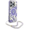 Etui GUESS Palm Trees Triangle Pearl Strap MagSafe do Apple iPhone 16 Pro Max Fioletowy Model telefonu iPhone 16 Pro Max