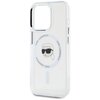 Etui KARL LAGERFELD IML Metal Karl Head MagSafe do Apple iPhone 15 Pro Max Bialy Typ Etui nakładka