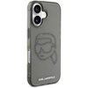 Etui KARL LAGERFELD IML Rhinestones Karl Head do Apple iPhone 16 Czarno-przezroczysty Kompatybilność Apple iPhone 16