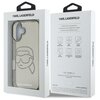 Etui KARL LAGERFELD IML Rhinestones Karl Head do Apple iPhone 16 Czarno-przezroczysty Marka telefonu Apple