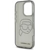 Etui KARL LAGERFELD IML Rhinestones Karl Head do Apple iPhone 16 Pro Max Przezroczysto-czarny Gwarancja 24 miesiące