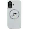 Etui KARL LAGERFELD Silicone Double Heads And Circle MagSafe do Apple iPhone 16 Beżowy Model telefonu iPhone 16