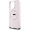 Etui KARL LAGERFELD Silicone Double Heads And Circle MagSafe do Apple iPhone 16 Pro Różowy Typ Etui nakładka