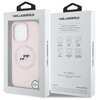 Etui KARL LAGERFELD Silicone Double Heads And Circle MagSafe do Apple iPhone 16 Pro Różowy Marka telefonu Apple
