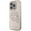 Etui KARL LAGERFELD IML Rhinestones Karl Head do Apple iPhone 16 Pro Przezroczysto-różowy Seria telefonu iPhone