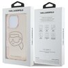Etui KARL LAGERFELD IML Rhinestones Karl Head do Apple iPhone 16 Pro Przezroczysto-różowy Marka telefonu Apple
