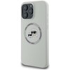 Etui KARL LAGERFELD Silicone Double Heads And Circle MagSafe do Apple iPhone 16 Pro Max Beżowy Seria telefonu iPhone