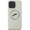 Etui KARL LAGERFELD Silicone Double Heads And Circle MagSafe do Apple iPhone 16 Pro Max Beżowy Model telefonu iPhone 16 Pro Max